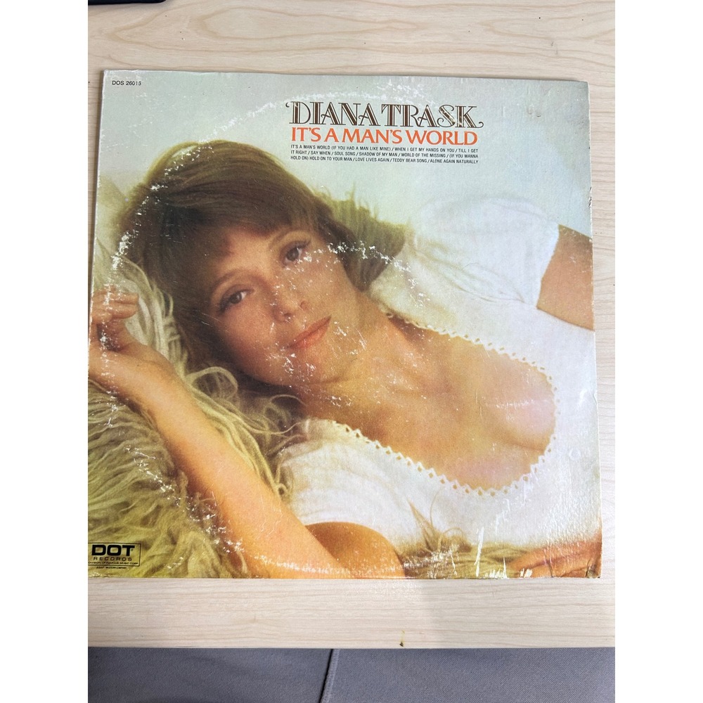 Diana Trask It's‎ A Man's World LP Record Dot Records DOS-26016 1973 Country
